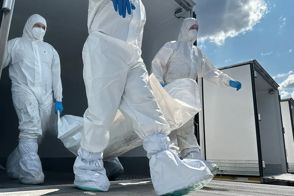 Россия передала Украине 6060 тел погибших солдат и офицеров ВСУ.