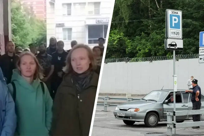 Жители домов рядом с будущими платными парковками боятся, что во дворах не останется места для их автомобилей | Источник: Лобня / T.me, Дмитрий Толстошеев / MSK1.RU