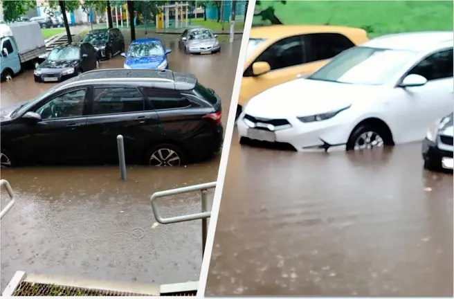 Рассказываем, где во время дождей больше всего затоплений | Источник: Москва с огоньком / T.me