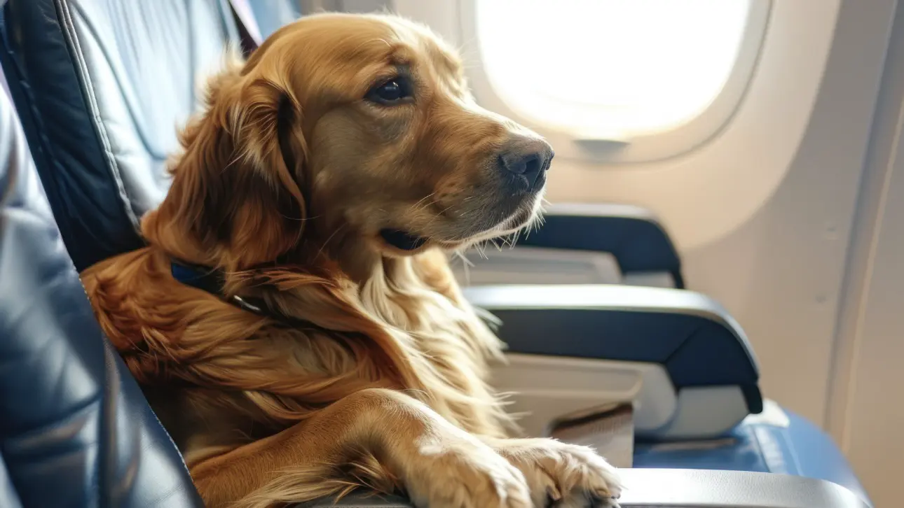 Как помочь собаке или кошке перенести перелет