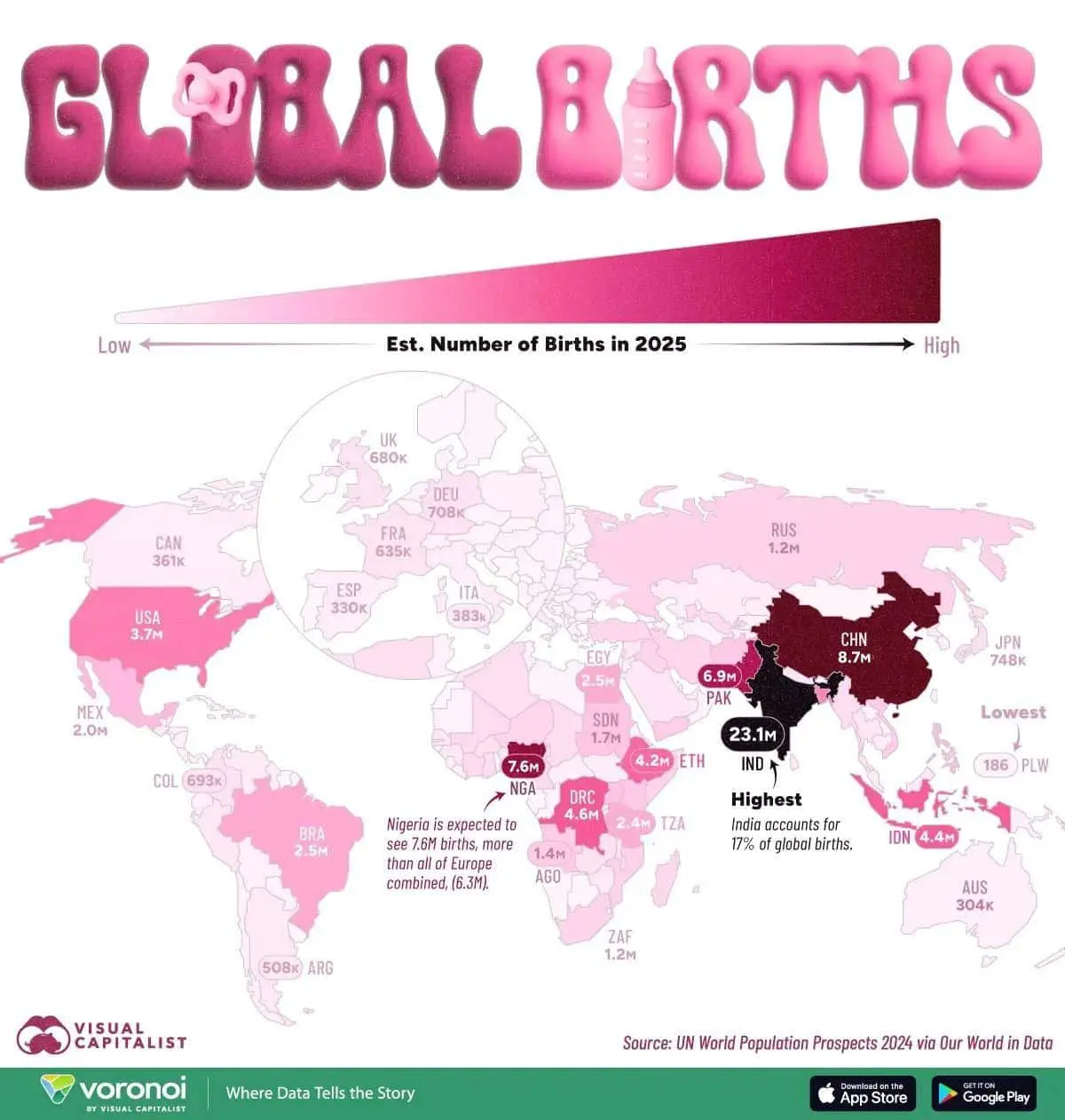 Будущее мировой демографии. Рождаемость в Индии, Китае, Нигерии, Европе и России в 2025 году-0