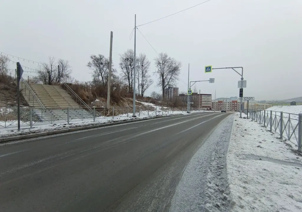 Объездную дорогу построили в Большом Камне АО "СпецСУ"