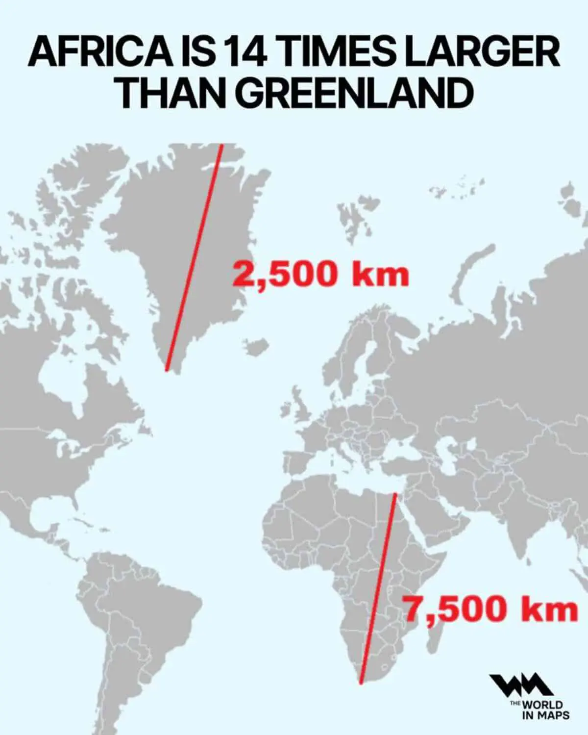 Проекции Меркатора искажают размеры Африки и Гренландии-0