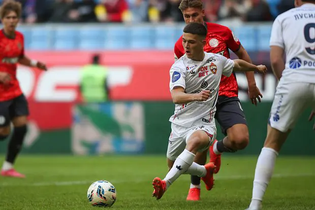 Кирилл Глебов (ЦСКА) в матче 23-го тура РПЛ в Самаре