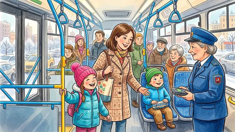 Юрист Свечникова: в городском транспорте дети до семи лет ездят бесплатно