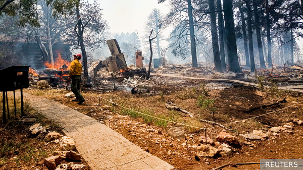 Исторический Гранд-Каньон Лодж уничтожен лесным пожаром