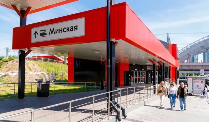 Начался второй этап благоустройства возле станции Минская МЦД-4