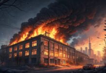 После взрывов над Киевом вспыхнули склады, Кличко и Песков предупреждают о новых ударах posle vzryvov nad kievom vspyhnuli sklady klichko i peskov preduprezhdayut o novyh udarah-pux-su-175308385700-0