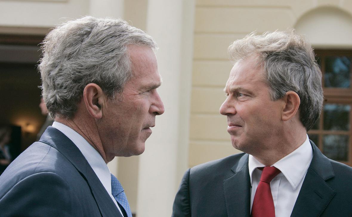 Джордж Буш и Тони Блэр (Дмитрий Астахов / ТАСС)