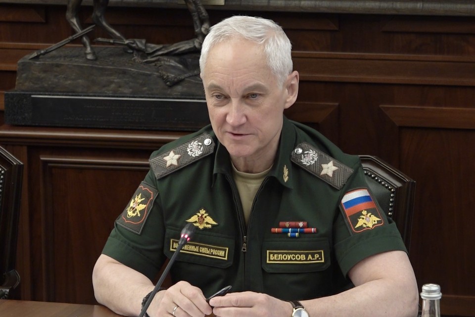 Министр обороны России Андрей Белоусов. Фото: стоп-кадр видео МО РФ
