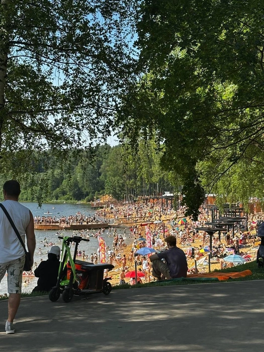 В Москве адская жара | Источник: ЧП Москва / Telegram