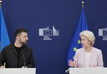 Урсула фон дер Ляйен и Владимир Зеленский обсуждают пределы безопасности Европы ursula fon der lyajen i vladimir zelenskij obsuzhdayut predely bezopasnosti evropy-pux-su-0