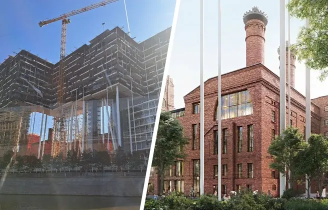 Сначала снесли ради ЖК, а потом реставрируют: что происходит в центре Москвы с историческими зданиями Бадаевского пивзавода: фото | Источник: Арина Майорова / MSK1.RU, badaevsky.com