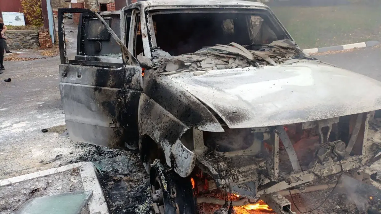 Дрон ВСУ ударил по автомобилю главы Белгородского района