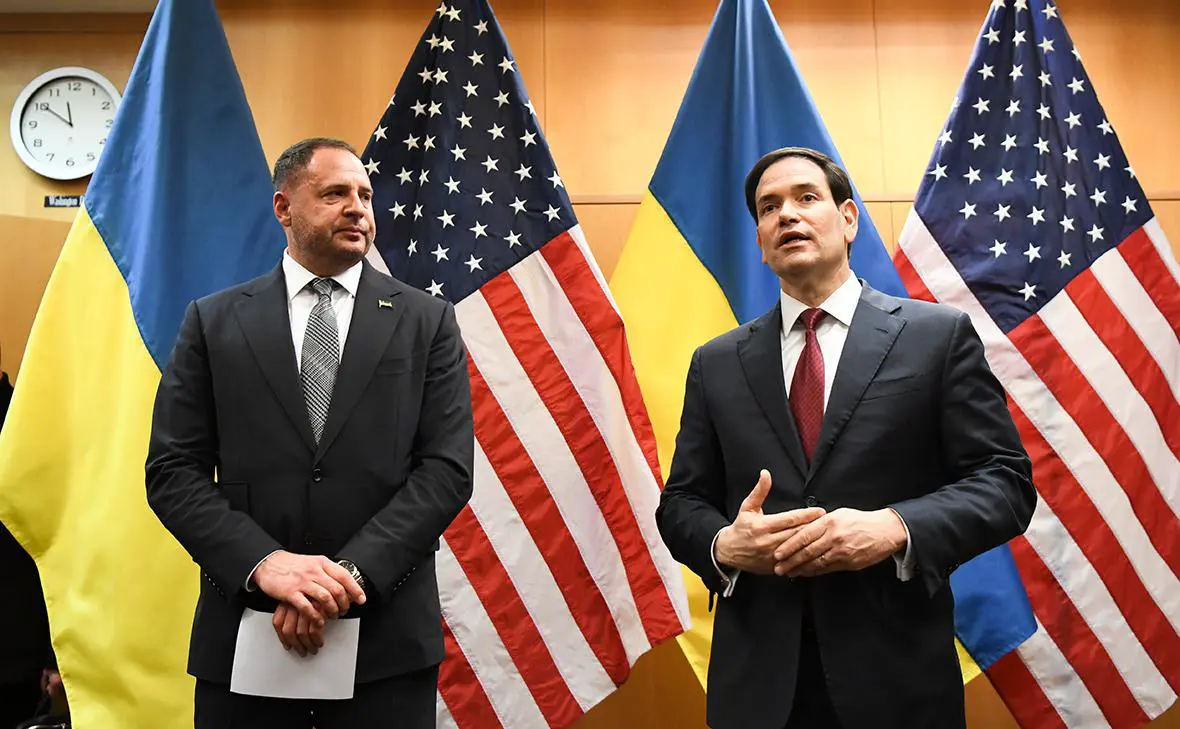 Андрей Ермак и Марко Рубио (Lian Yi / XinHua / Global Look Press)