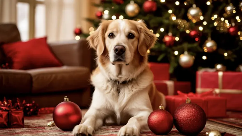 Ветеринар предупредил об опасности новогодних украшений для домашних питомцев