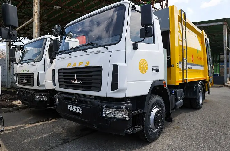 Мусоровозы Пресс-служба правительства Приморского края