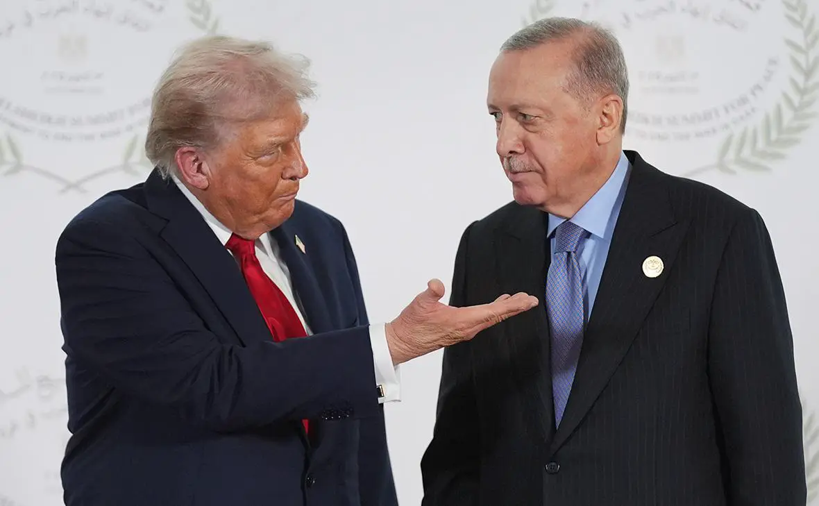 Дональд Трамп и Реджеп Тайип Эрдоган (Evan Vucci / Getty Images)