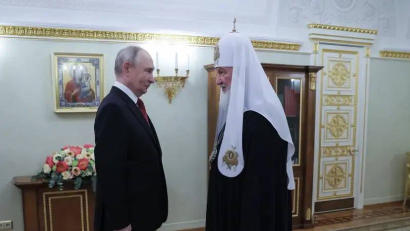 Путин поздравил патриарха Кирилла с днём тезоименитства