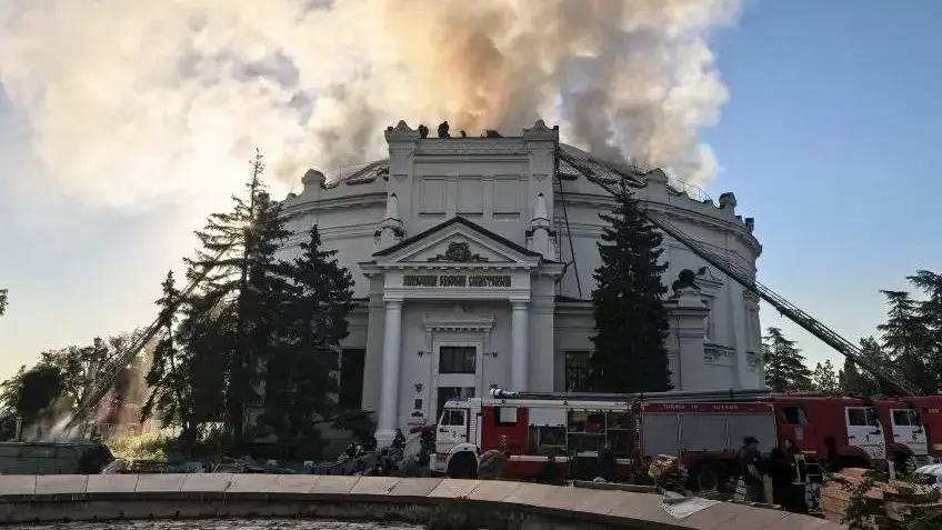 Пожар в здании панорамы «Оборона Севастополя 1854–1855 гг.» ликвидирован