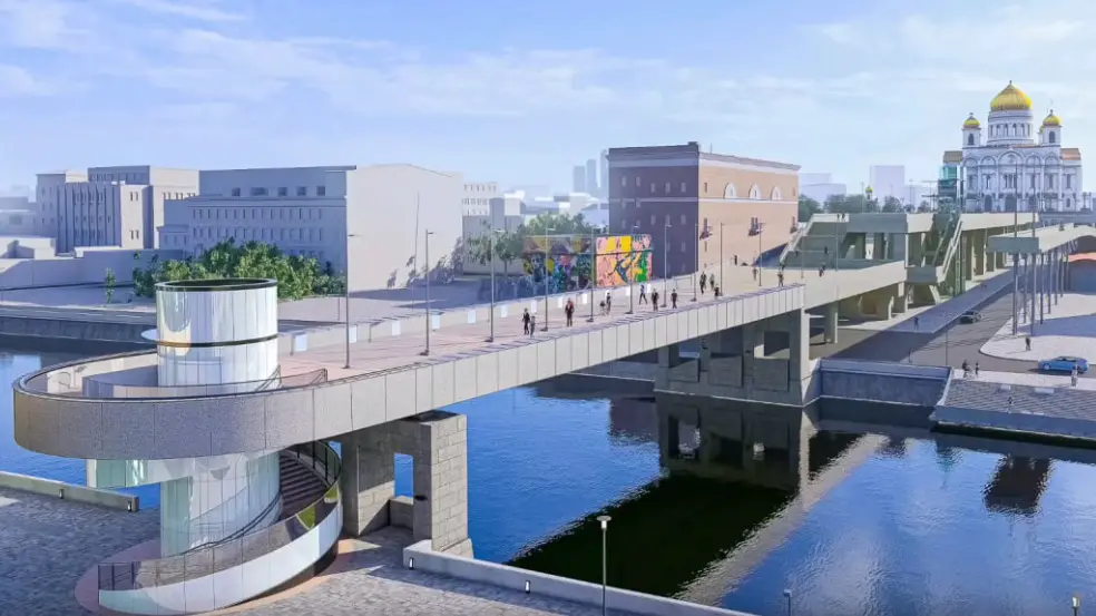 Собянин: Новый сход с Патриаршего моста появится над Водоотводным каналом
