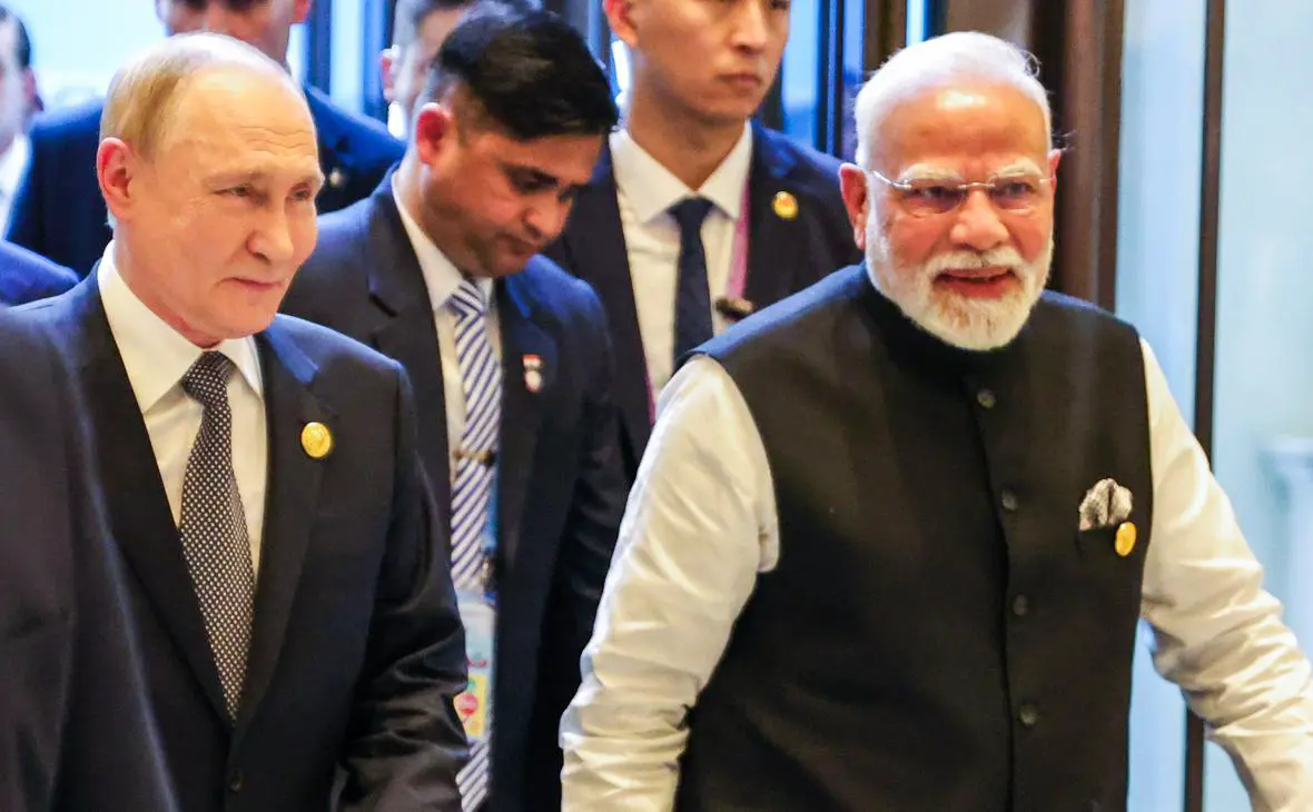 Владимир Путин и Нарендра Моди (Роман Наумов / URA.RU / Global Look Press)