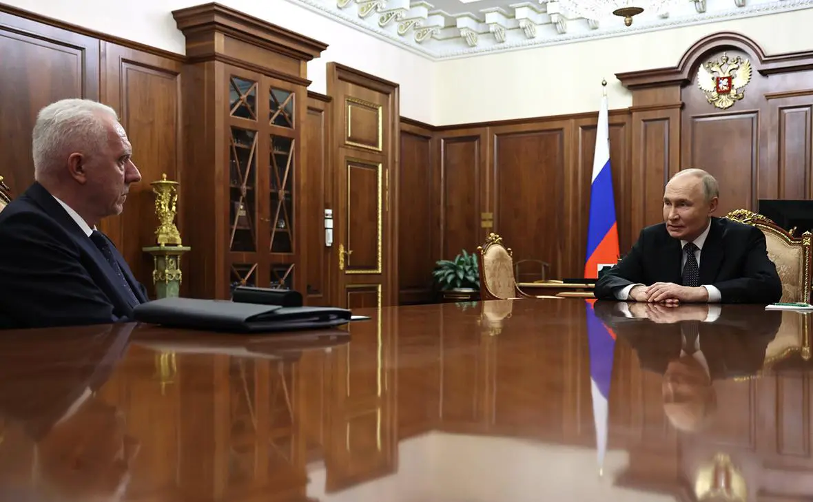 Александр Гуцан и Владимир Путин (Администрация Президента России )