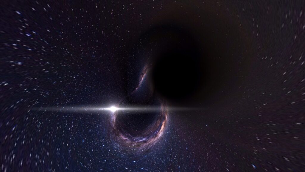 Чёрная дыра в космосе