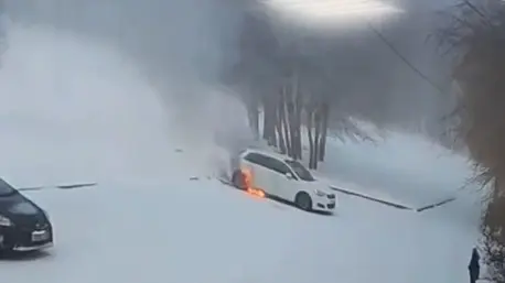 СМИ: Иркутский тренер спас ребенка из горящего автомобиля