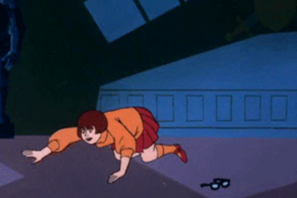 Велма ищет очки