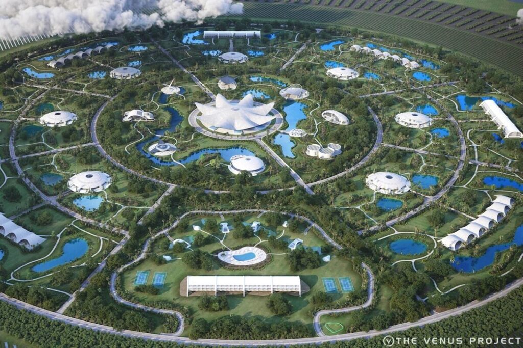 Модель одного из городов «Проекта Венера»