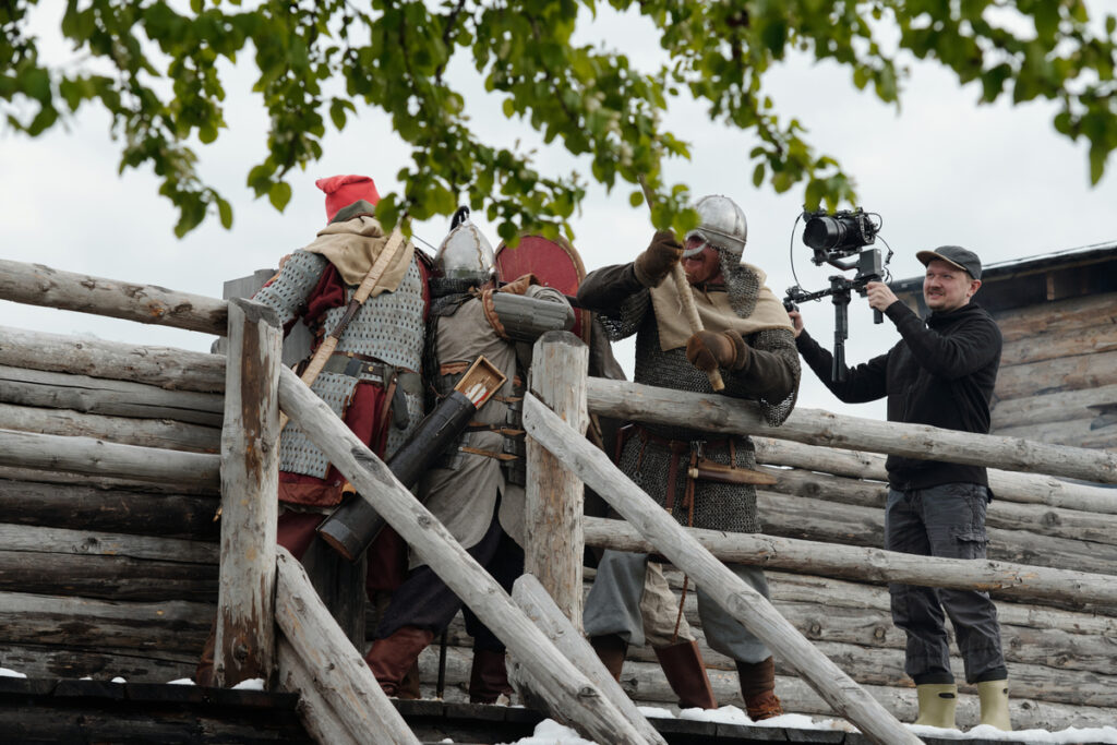 Съемка реконструкции исторических событий в исторических костюмах