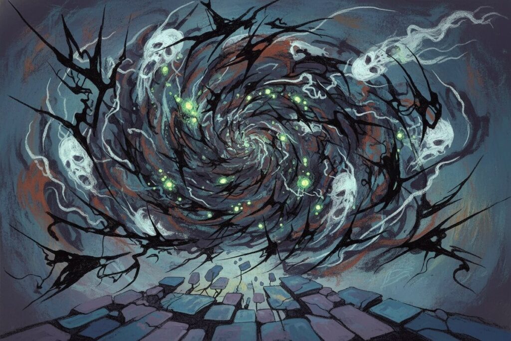 Абстрактный образ человеческих страхов и тревожных идей