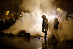 На протестной акции в Тбилиси задержаны 43 участника, пострадали 32 полицейских