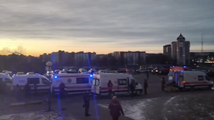 В результате пожара в торговом центре в Витебске пострадали десять человек