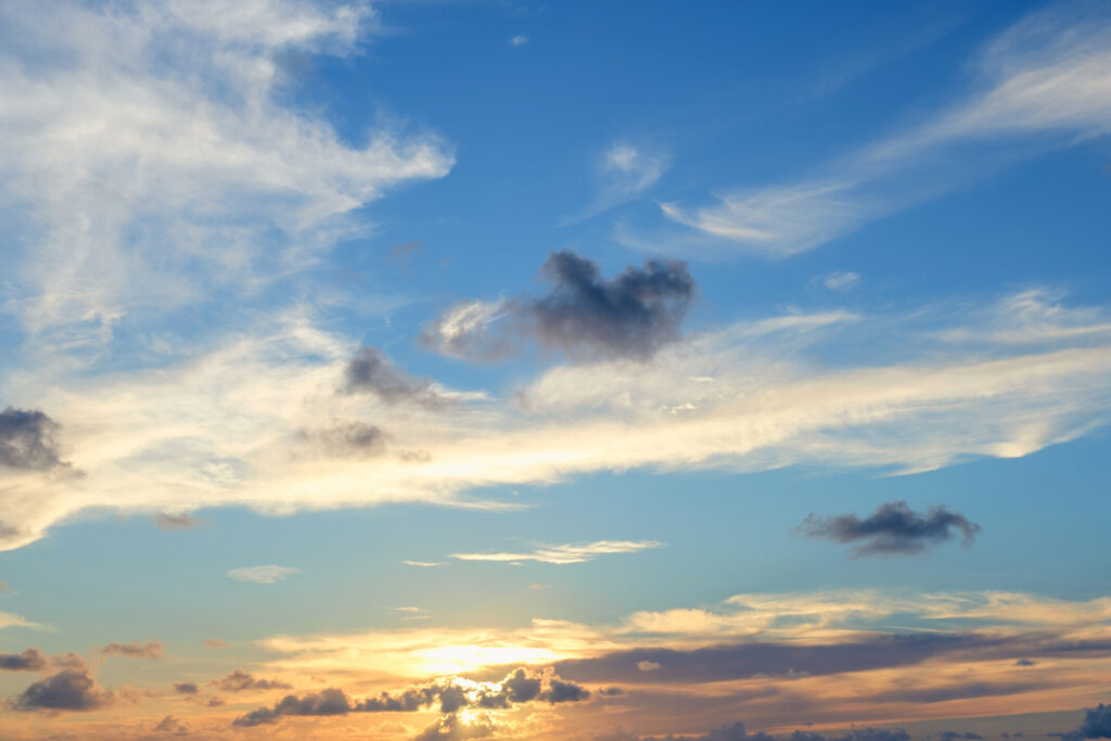 красивое небо с облаками