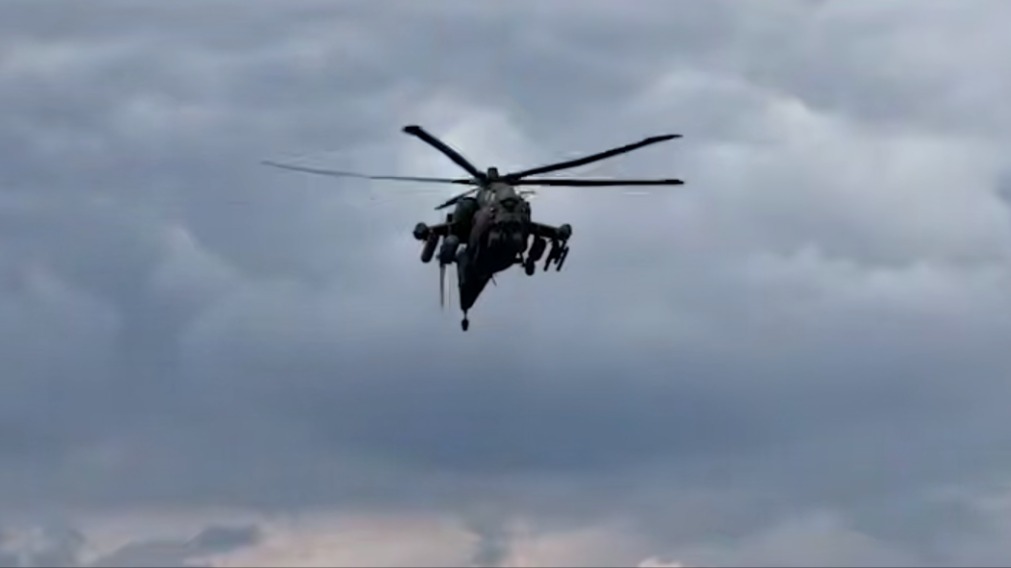 «Огненный дождь» по ВСУ из ракет Ми-28 сняли на видео