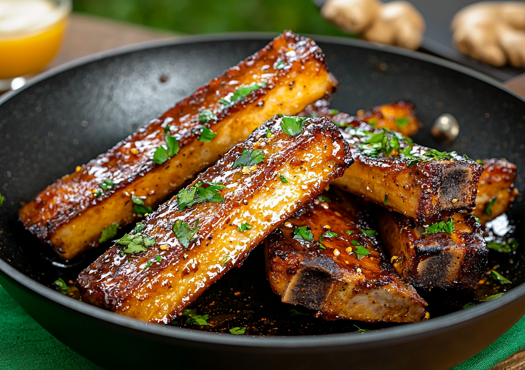 Нежнейшие свиные рёбрышки в апельсиново-медовом соусе! Ресторан у вас дома