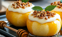 Нежный чизкейк в яблоке — изысканный десерт без выпечки за 10 минут nezhnyj chizkejk v yabloke izyskannyj desert bez vypechki za 10 minut-fabrec-ru-174409677900-0