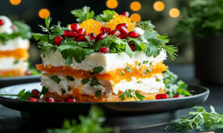 Салат «Бусинки» с гранатом и свининой – яркий акцент вашего стола salat businki s granatom i svininoj yarkij akczent vashego stola-fabrec-ru-174413002100-0