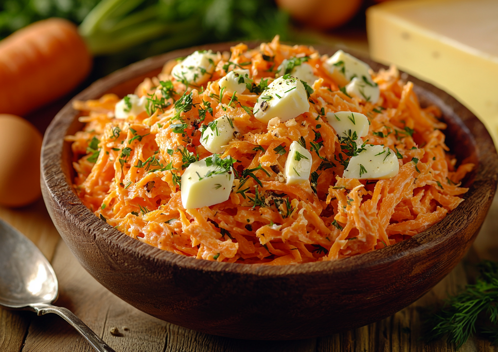 Чумовой салат из морковки и колбасного сыра! И вкус, и витамины, и простота