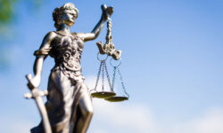 Суд приговорил Вадима Чалого к 16 годам за бомбы для полковников Вооруженных сил РФ sculpture of themis femida or justice goddess on outdoors brigh