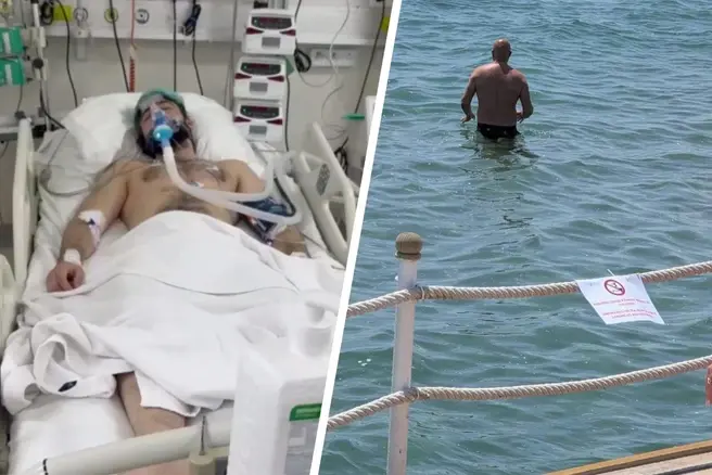 По словам близких, никакой таблички о запрете прыжков в воду на пирсе не было | Источник: Сбор Никите Чистокистову / Telegram