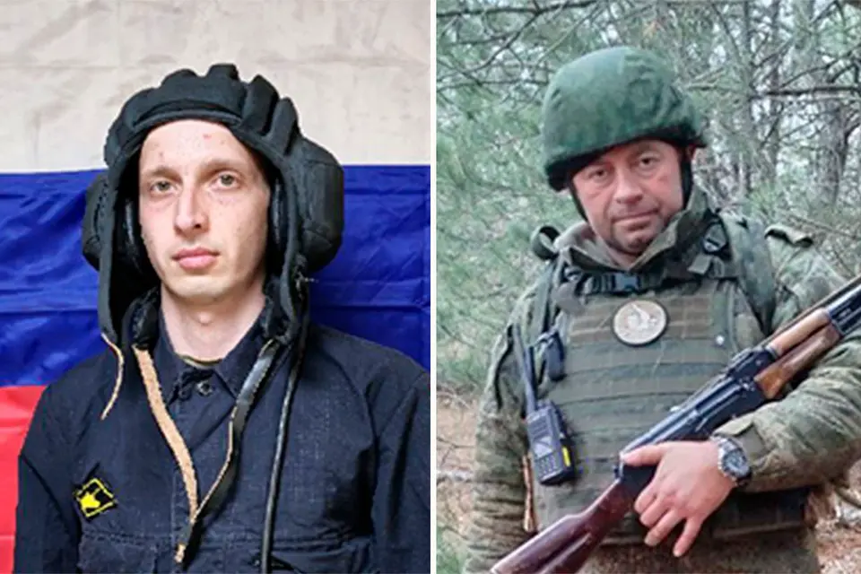 Гвардии младший сержант Александр Князев и гвардии ефрейтор Владимир Жуков