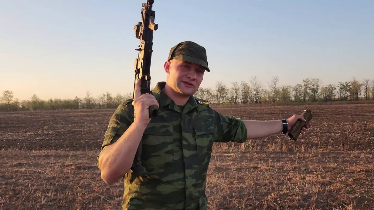 Запорожская область. Замполит «Ящер» на одном из тренировочных полигонов