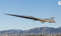 NASA X-59 завершило первый успешный испытательный полет тихого сверхзвукового самолета 59 zavershilo pervyj uspeshnyj ispytatelnyj polet tihogo sverhzvukovogo samoleta-fabrec-ru-0