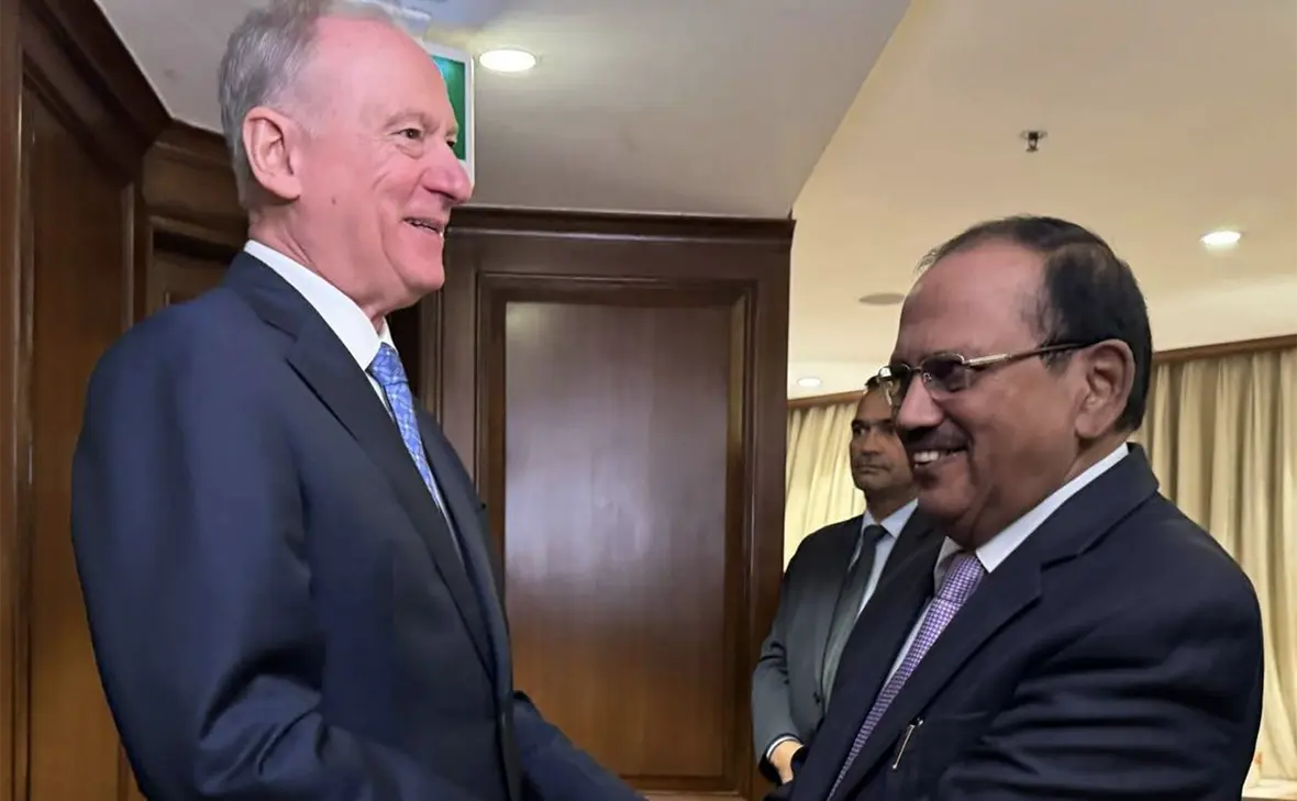 Николай Патрушев и Аджит Довал<br /> (RusEmbIndia_Ru / Telegram)