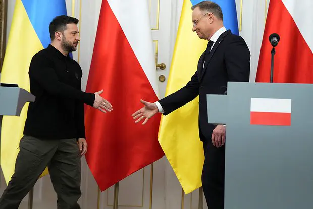 Владимир Зеленский и президент Польши Анджей Дуда