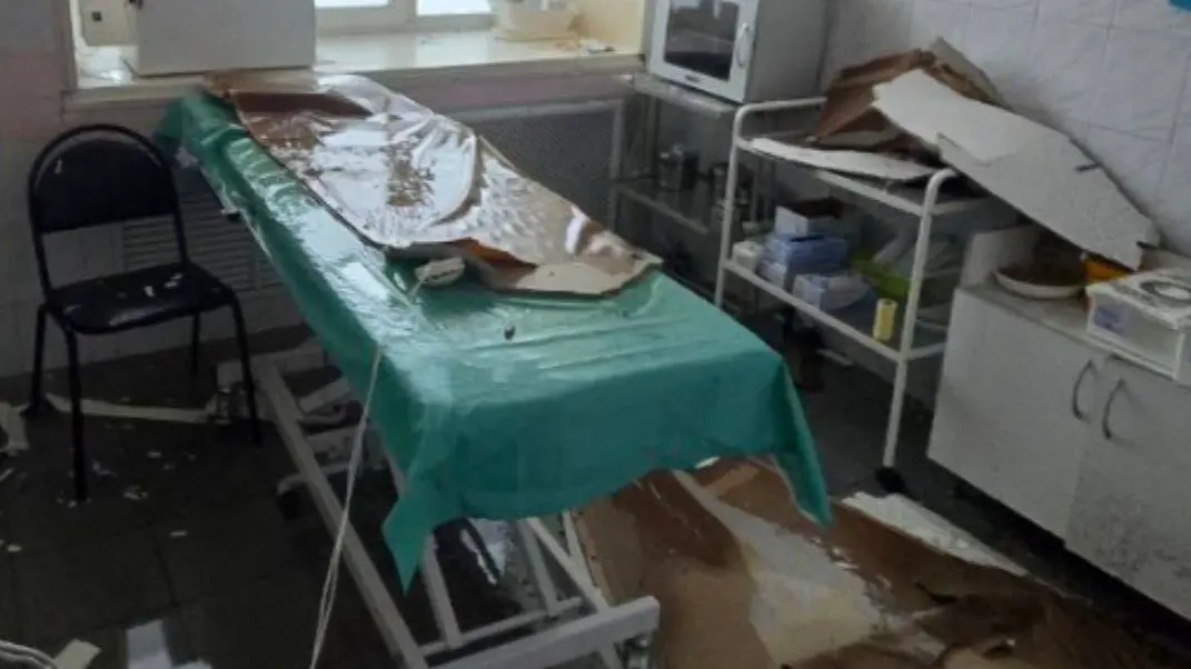 Ночное землетрясение повредило здание больницы в Северо-Курильске