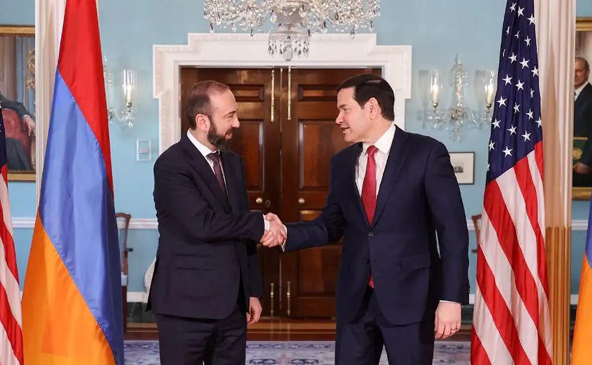 Арарат Мирзоян и Марко Рубио (МИД Армении)